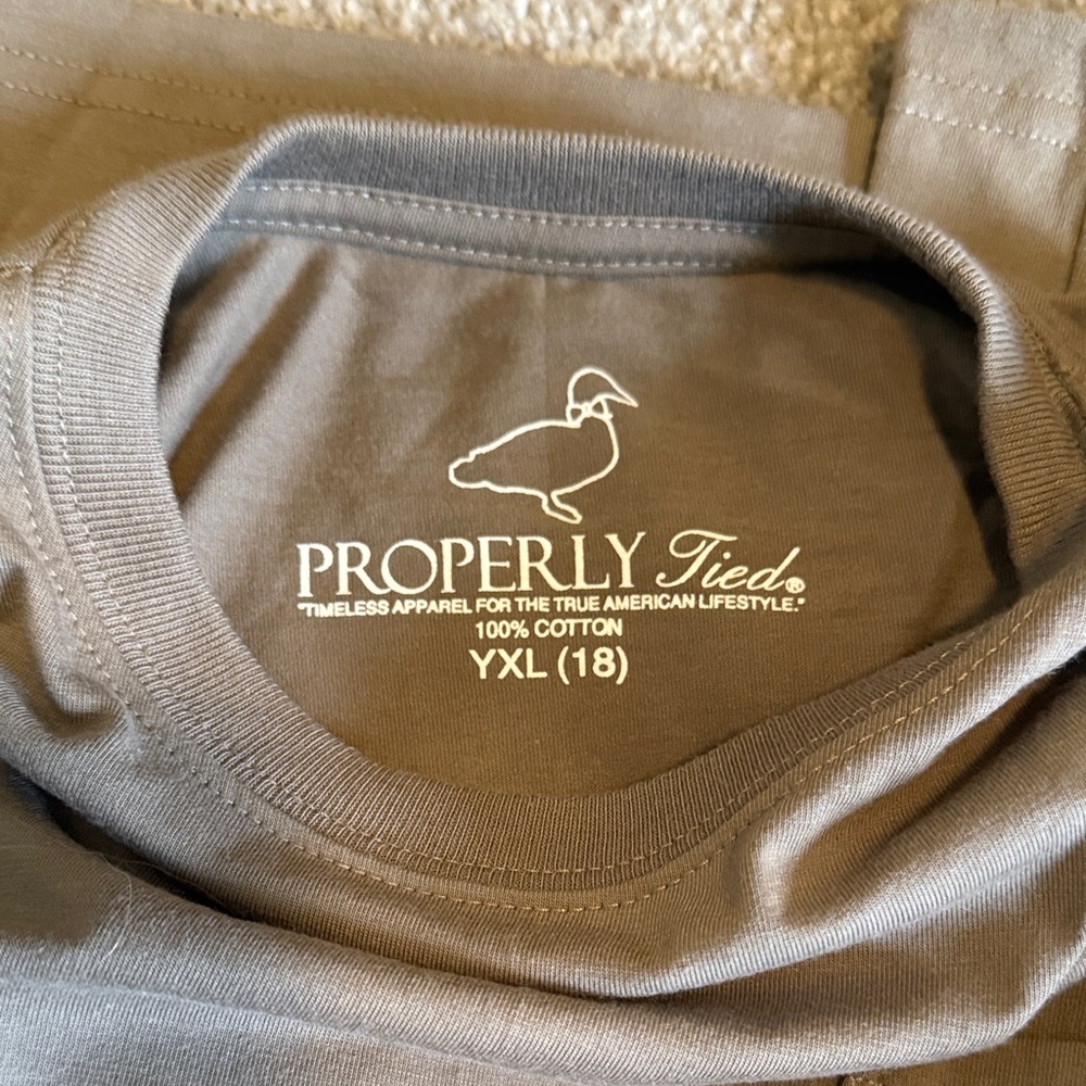 Properly Tied Gray Long Sleeve T-Shirt - Picture 9 of 10
